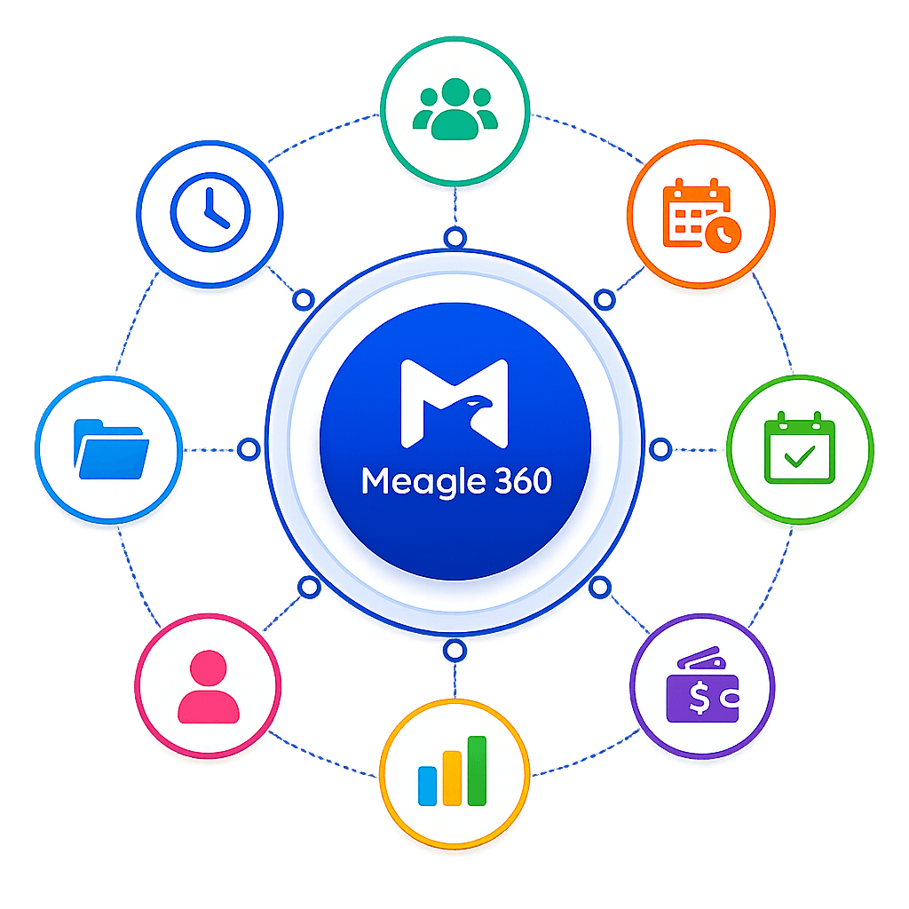 Meagle 360 HR management modules overview