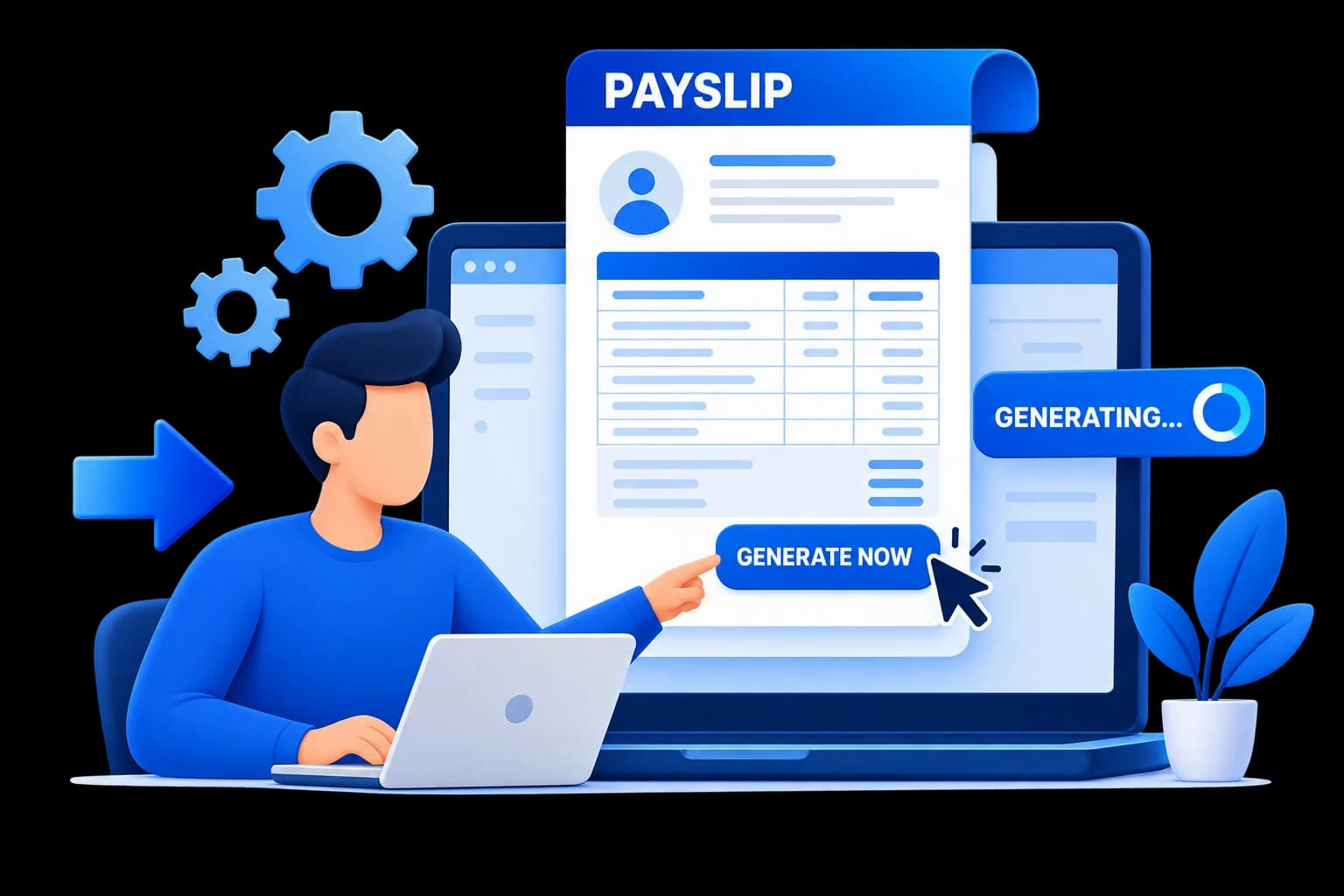 Payslip generator tool interface