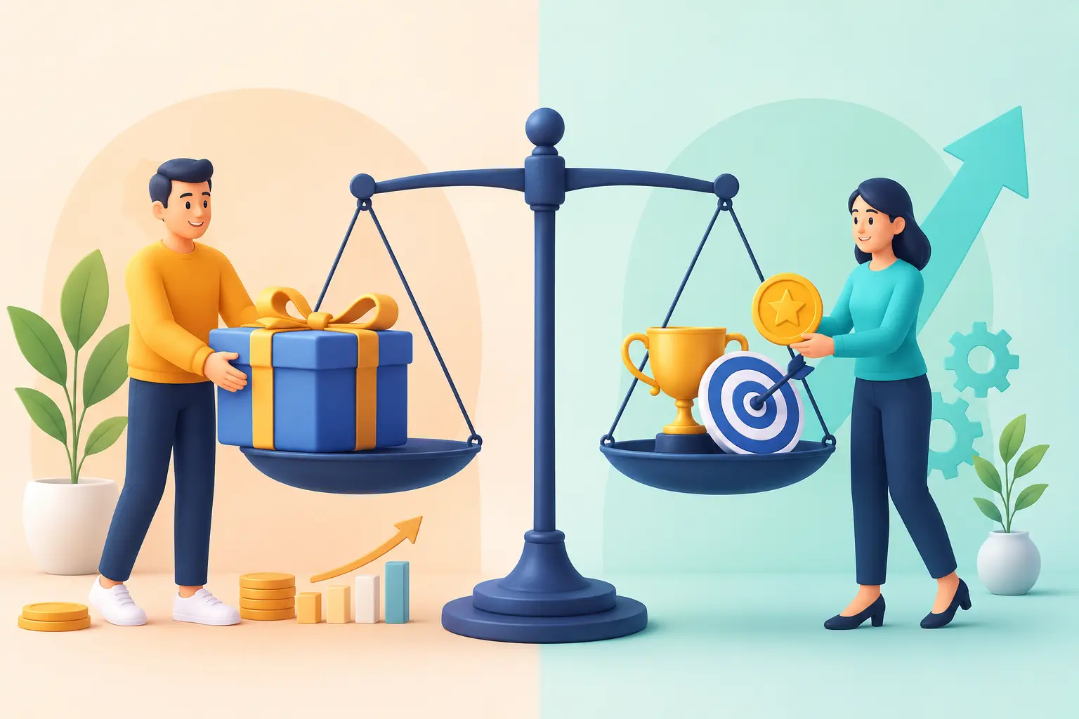 Comparison of bonus and incentive pay showing how each is calculated and when employees receive them