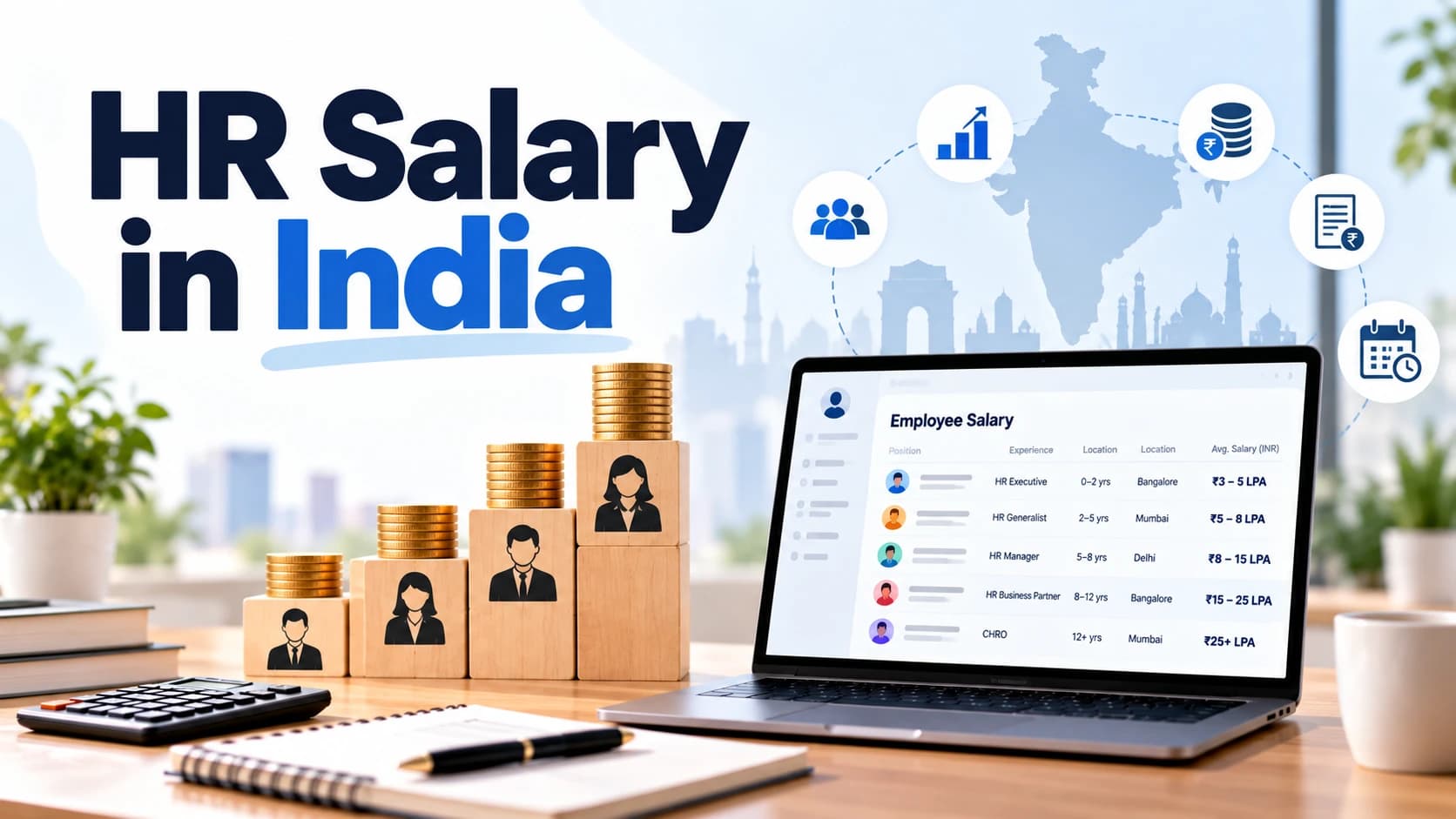 HR professionals reviewing salary benchmarks and compensation data in India