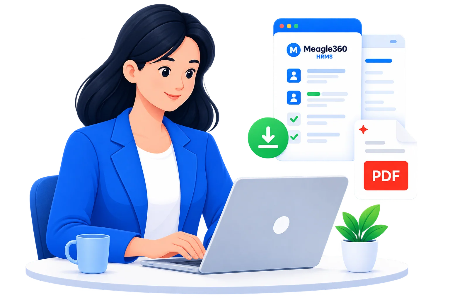 HR professional using payslip generator